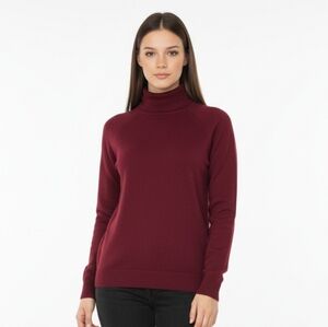 Banana Republic Maroone Fine Merino Wool Turtleneck Neck Sweater S (5e)